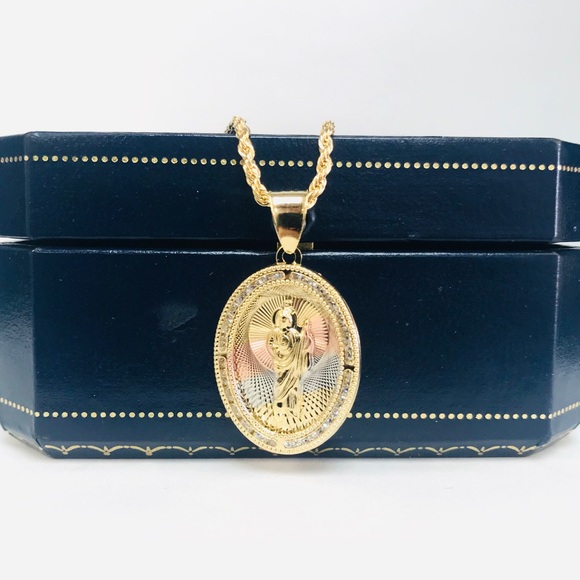 Accessories Minimalistic Rope Chain San Judas Medal Necklace Poshmark